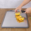 Scratch-resistant Mesh Design Stainless Steel Cutting Board Double Sided Chopping Board