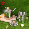 304 Stainless Steel Hangable Campfire Cooking Equipment Kettle