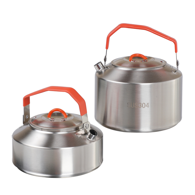 304 Stainless Steel Kettle for Camping Outdoor Bushcraft Tea Pot