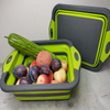 Collapsible Cutting Board Foldable Camping Dishes Sink Space Saving 2 in 1 Multifunction Storage Basket