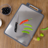 Scratch-resistant Mesh Design Stainless Steel Cutting Board Double Sided Chopping Board