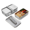 Open Design for Wraps Medium Uno Stainless Steel Sandwich Container