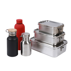 304 Stainless Steel Containers Leakproof Lunch Box with Water Bottle Mug