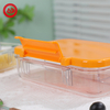 Transparent 4 Compartment Lunch Box Snack Containers for Toddler Daycare